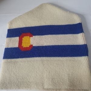Colorado Knit Winter Ski Hat 100% Virgin Wool Made in USA Vintage